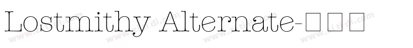 Lostmithy Alternate字体转换